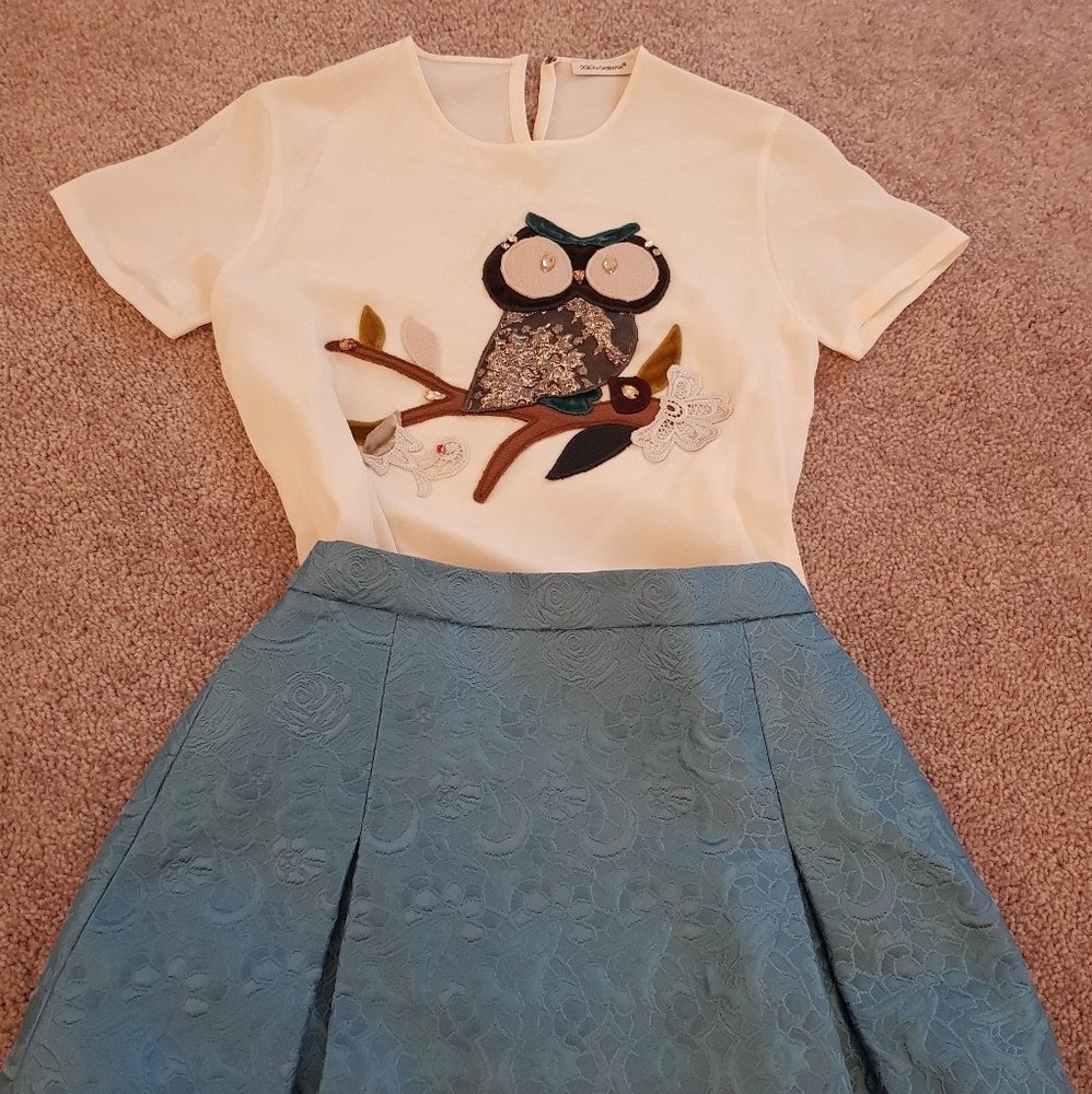 ✔💯% Authentic✔ Dolce&Gabbana girls top&skirt set